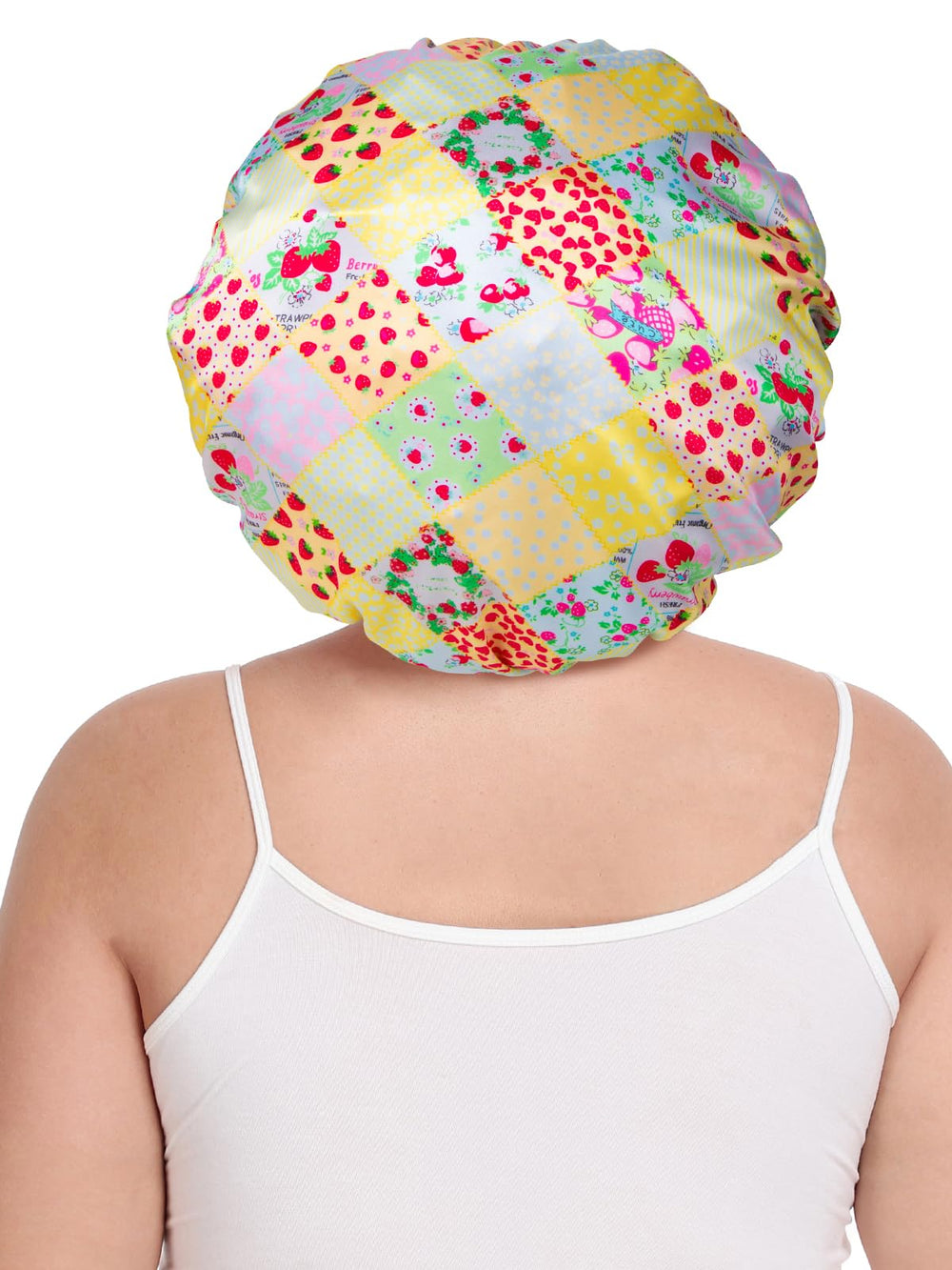 Vettres braided-hair satin bonnet accommodates updos without disturbing braids.