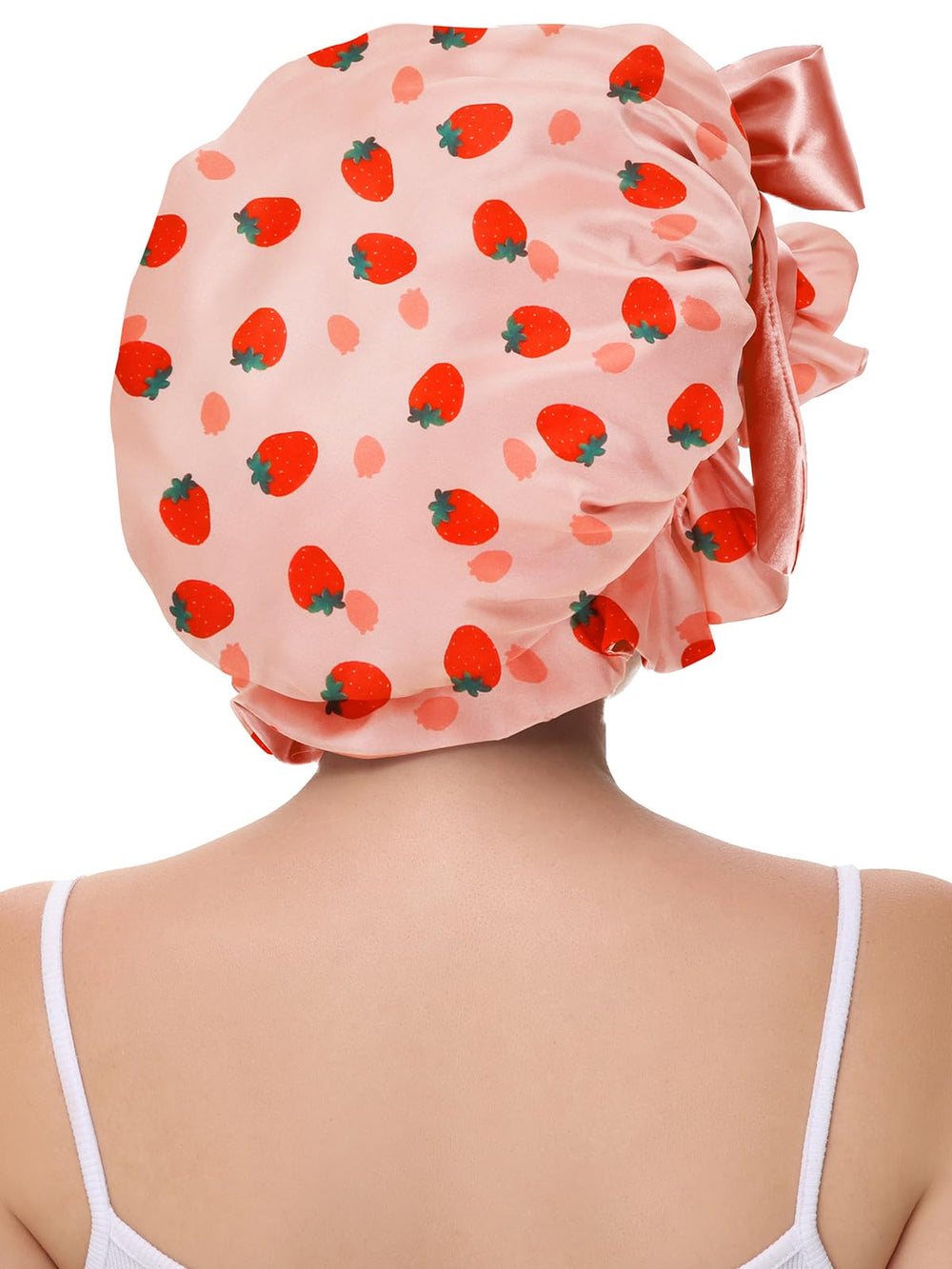 Vettres silk bonnet stays in place during sleep for uninterrupted rest.