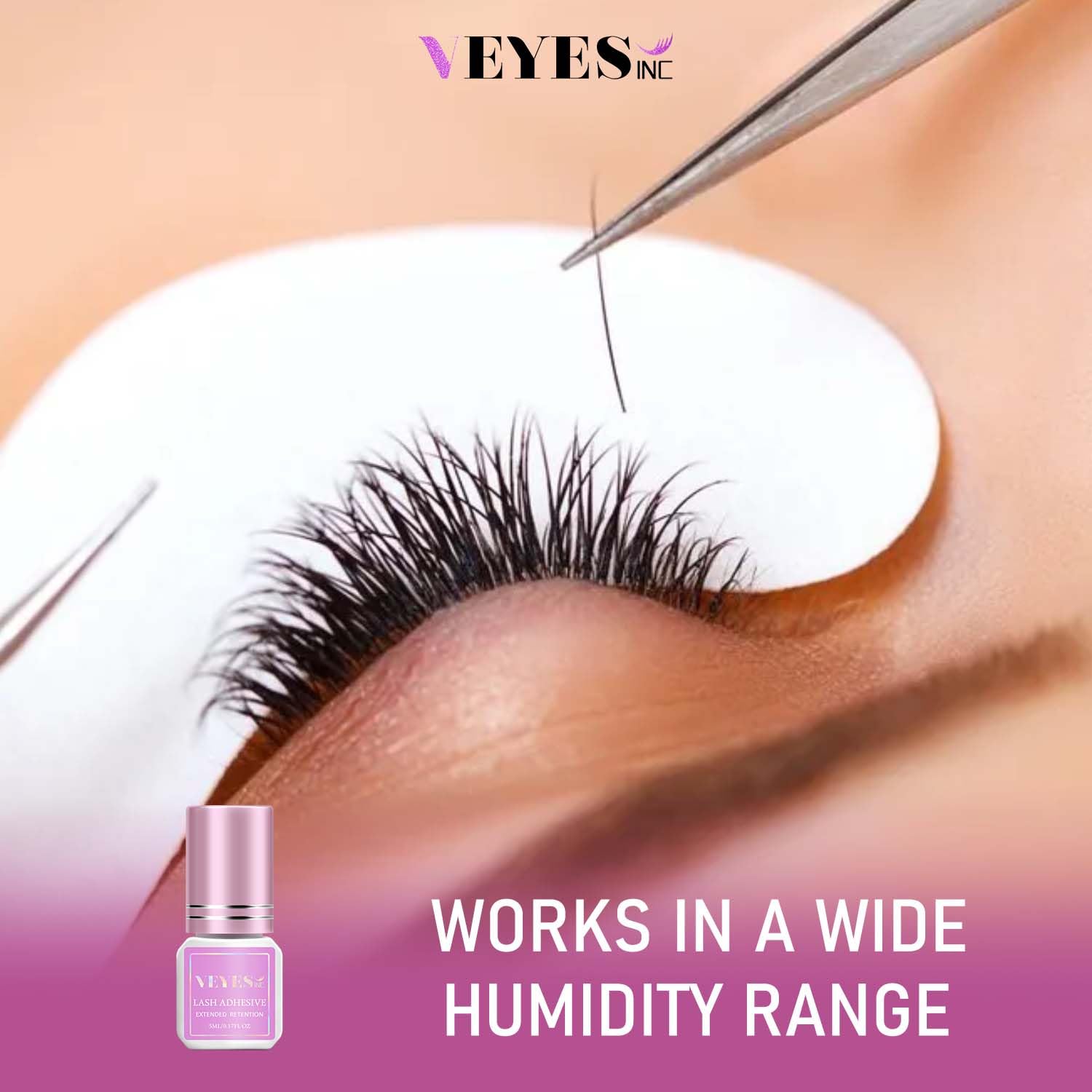 VEYES INC formaldehyde-free adhesive prioritizes safe salon use.