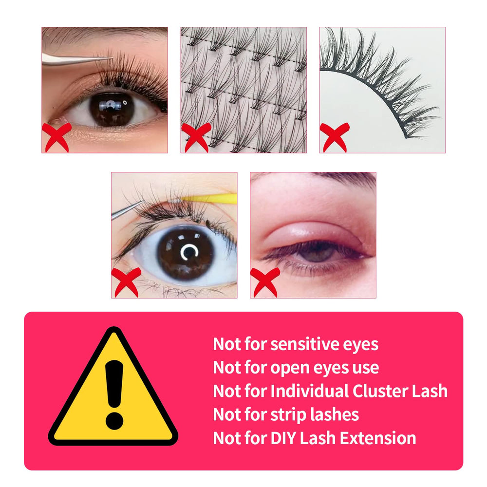 VEYES INC latex-free formula minimizes skin irritation during application.