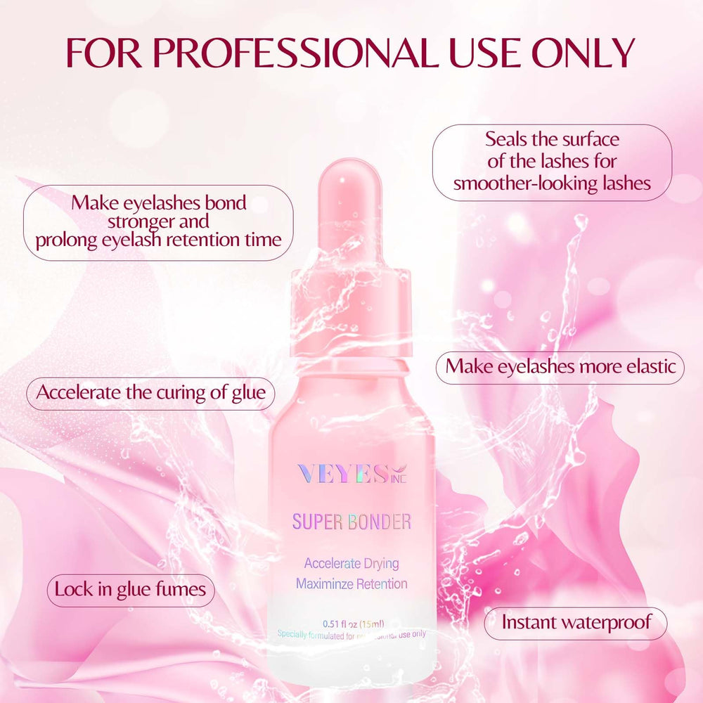 VEYES INC Super Lash Bonder dispensing tip highlights precise application and reduced fumes.