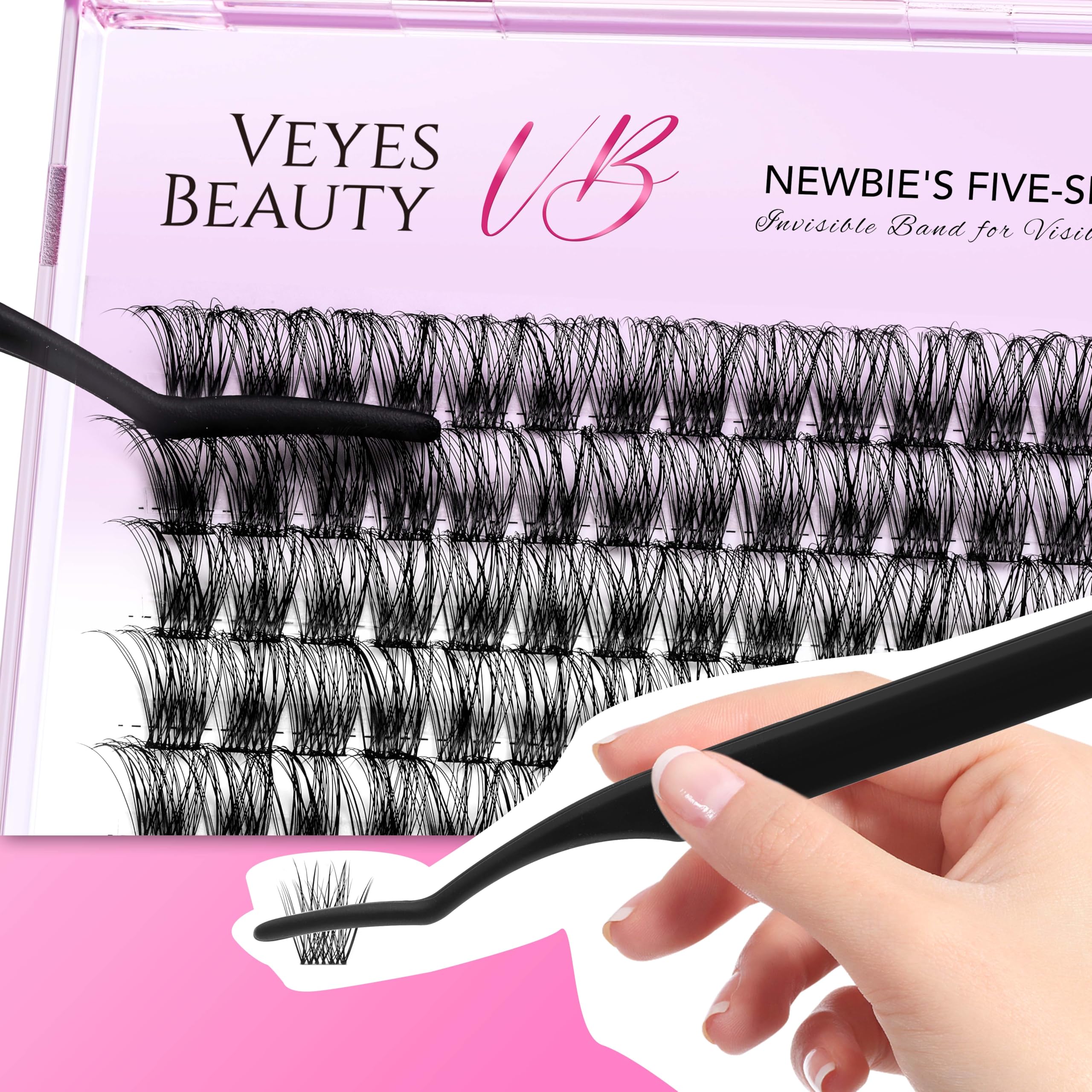 VEYESBEAUTY quick five-second setup demonstrates speedy self-application