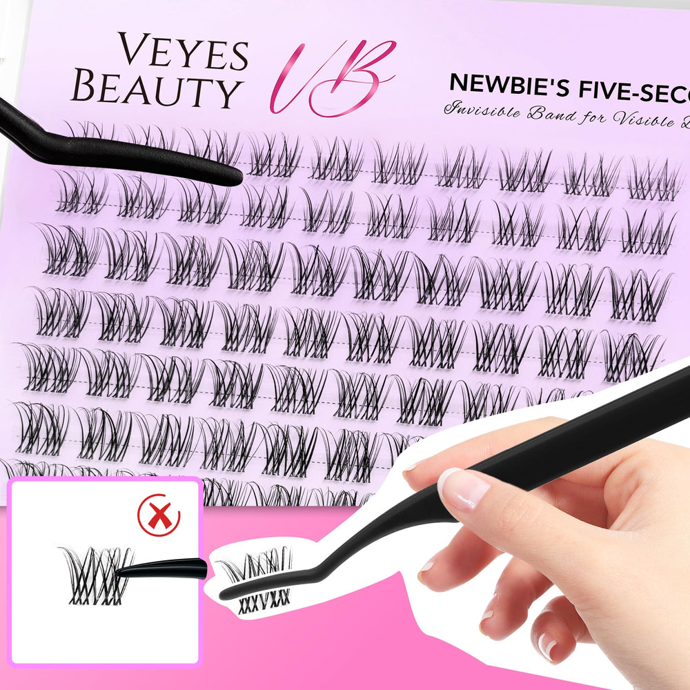 VEYESBEAUTY fluffy extensions suited for longer wear during holidays and events.