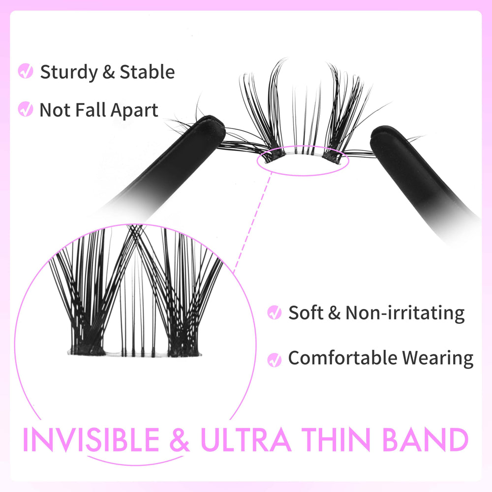 VEYESBEAUTY lash application tools enable precise cluster placement during DIY routine.