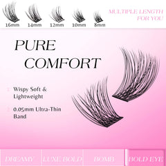 VEYESBEAUTY lash bond application step – prep and apply for secure wear.