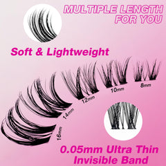 VEYESBEAUTY 8-16mm-mixed-length clusters for versatile styling and extended wear