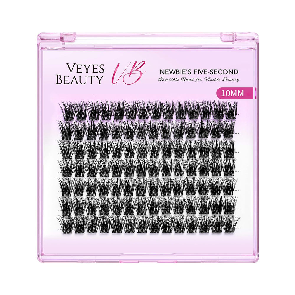 VEYESBEAUTY lash clusters band detail highlighting thin, soft bands