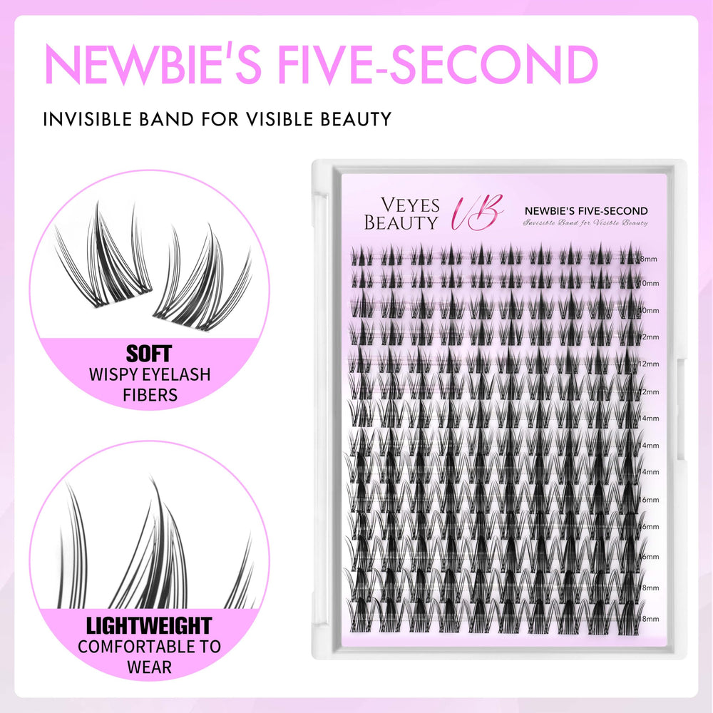 VEYESBEAUTY wispy fans create natural, fluffy volume for day or night.