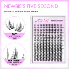 VEYESBEAUTY wispy fans create natural, fluffy volume for day or night.