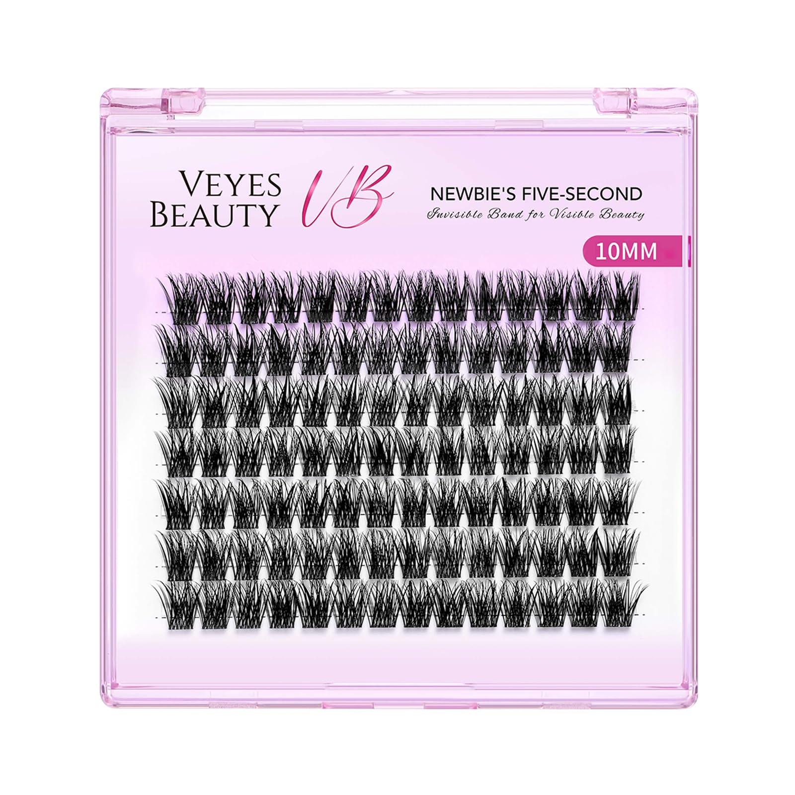VEYESBEAUTY lash clusters with wispy soft band for comfortable wear