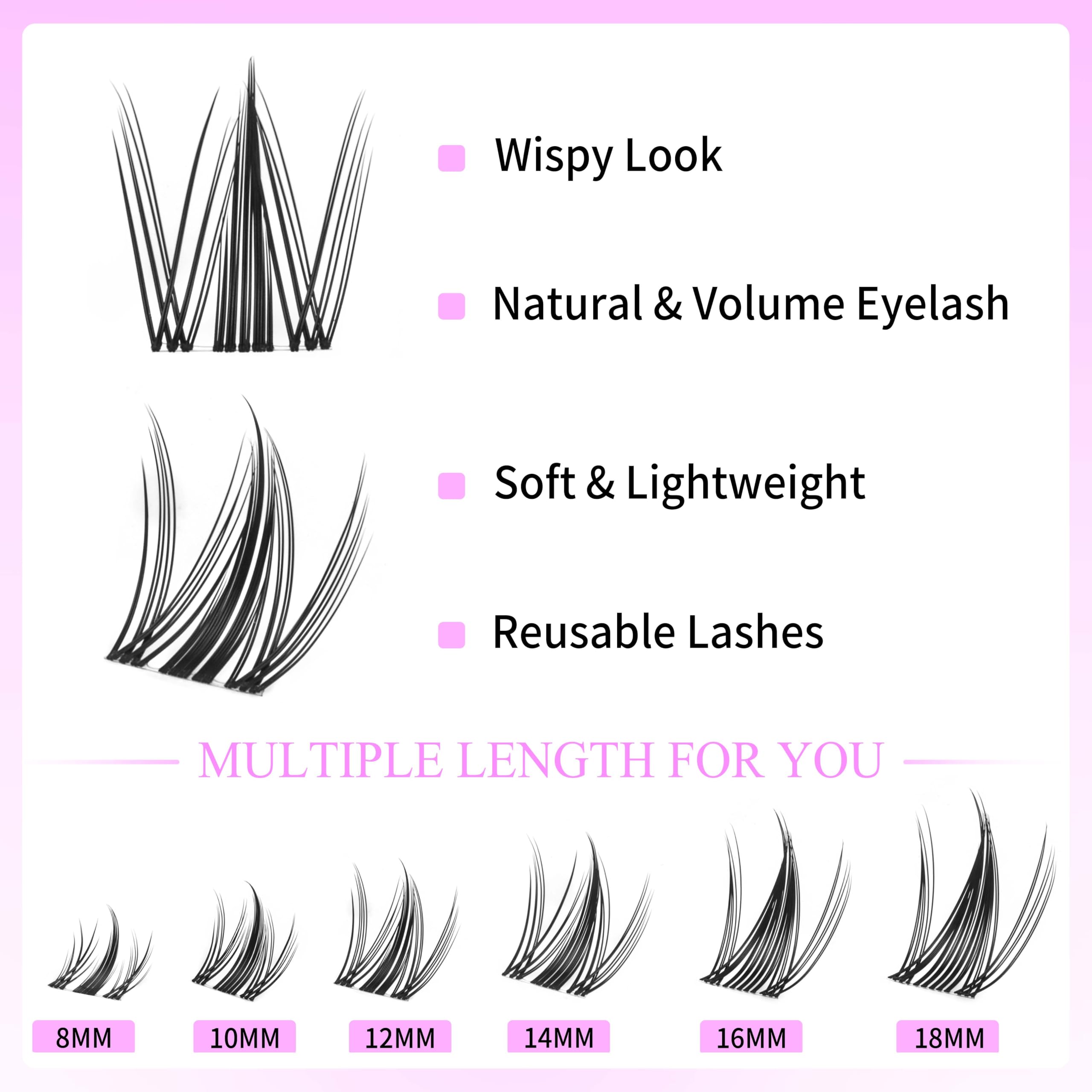 VEYESBEAUTY lash tray 8-16mm mixed length offers versatile manga-style looks.