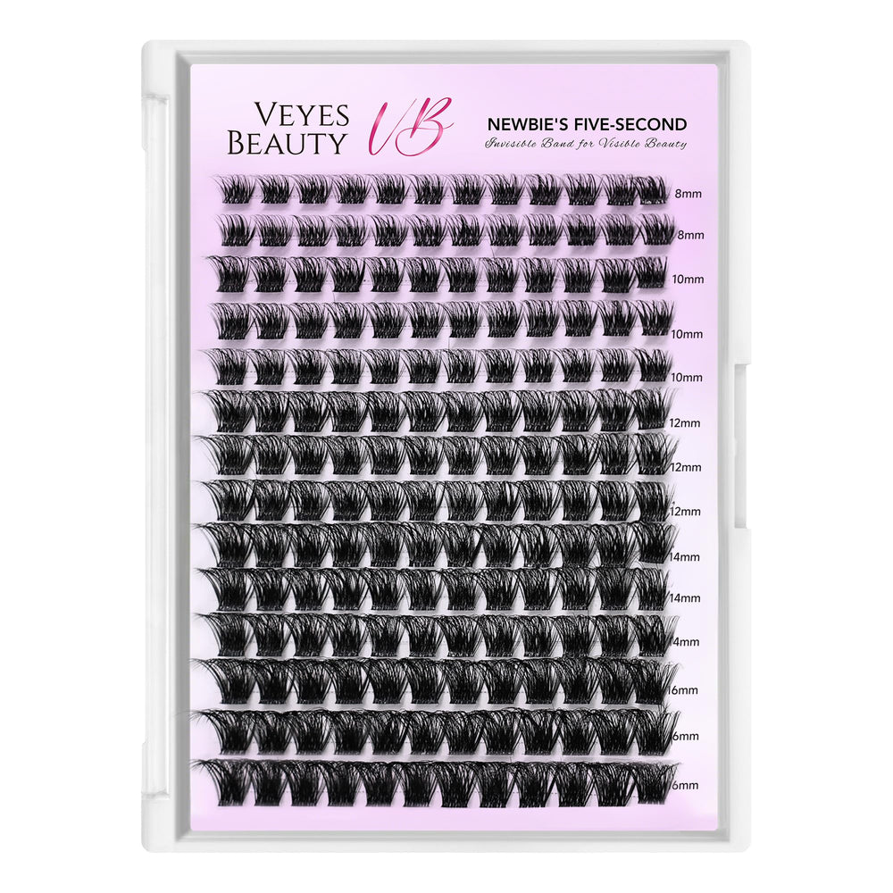 VEYESBEAUTY Mixed lengths 8-16mm variety closeup shows customizable volume