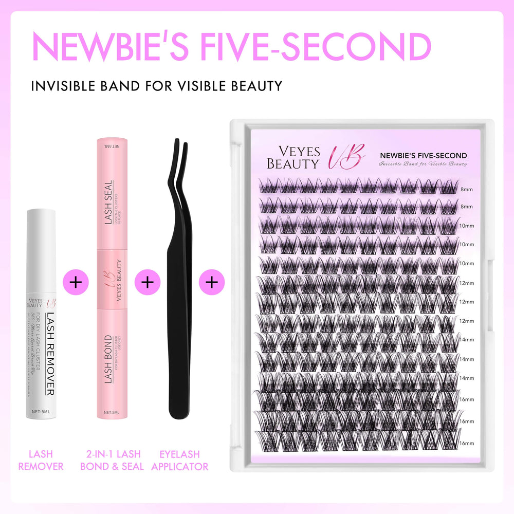 VEYESBEAUTY newbie five-second lashes enable quick, beginner-friendly application