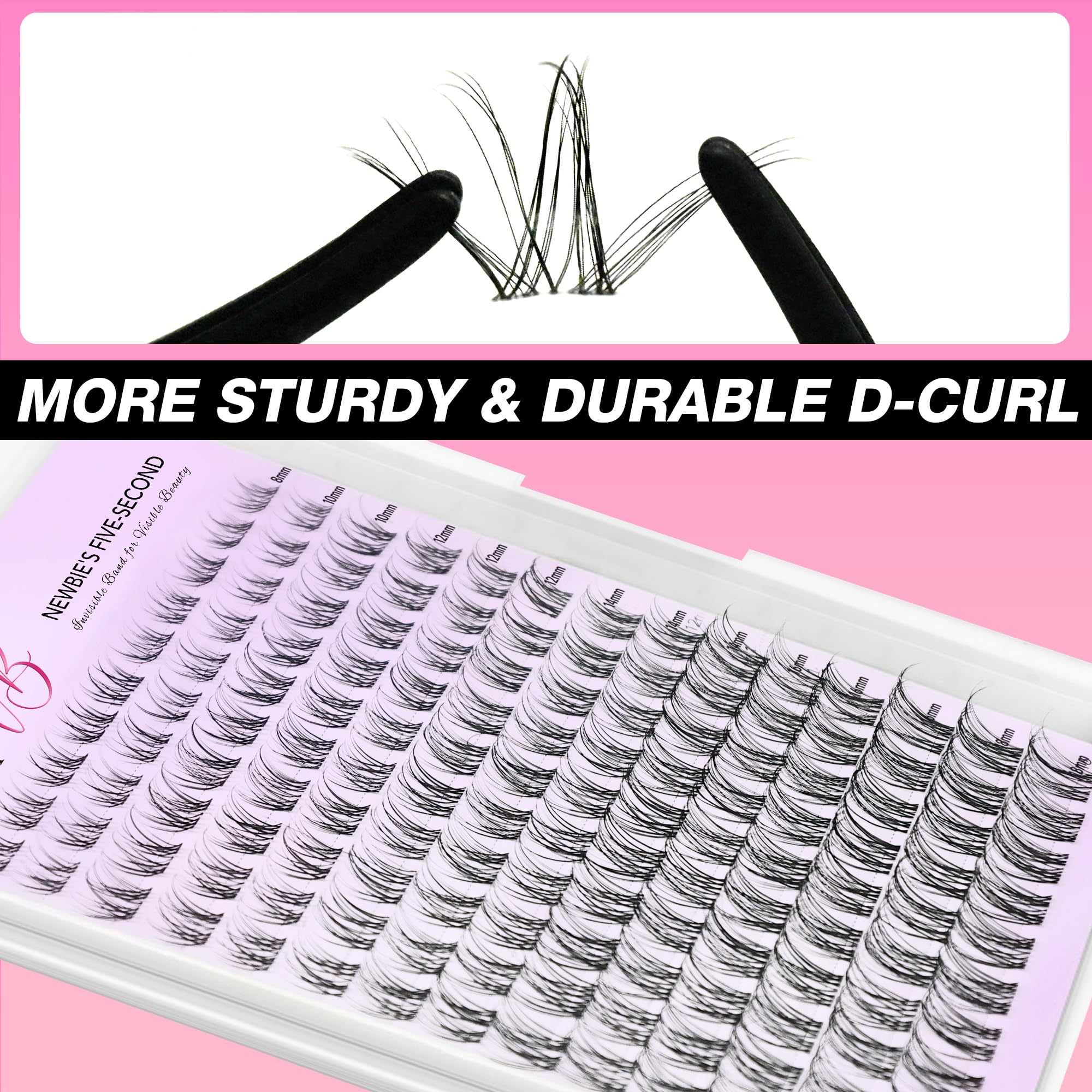 VEYESBEAUTY soft PBT fiber lashes designed for comfortable all-day wear.