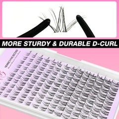 VEYESBEAUTY soft PBT fiber lashes designed for comfortable all-day wear.