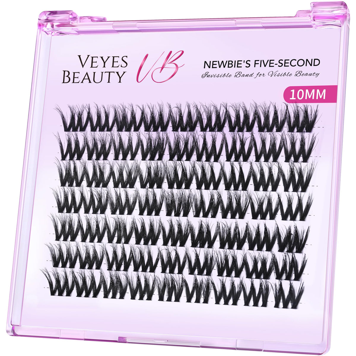 VEYESBEAUTY pestanas cluster esponjosas para look 3D suave y duradero