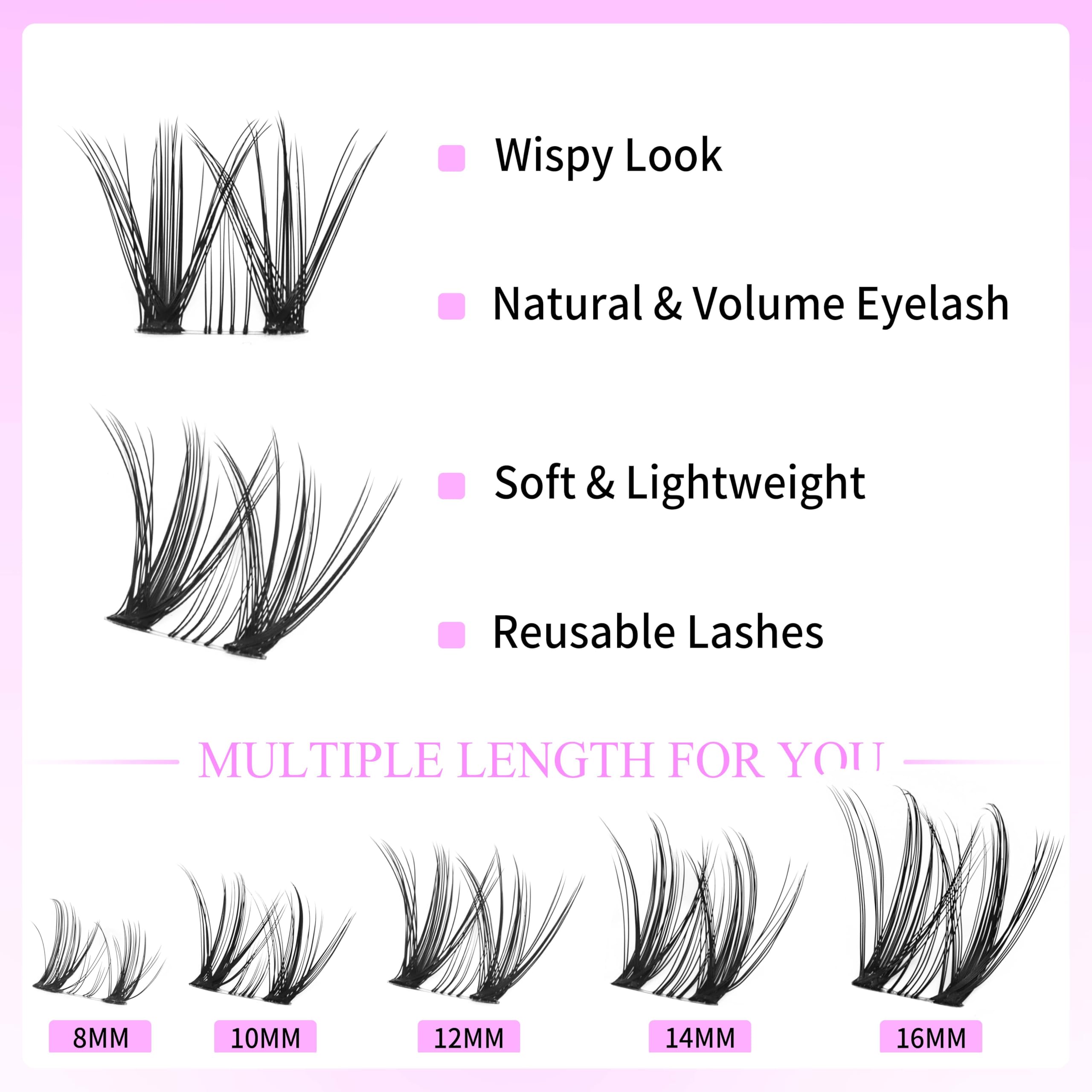 VEYESBEAUTY soft PBT fibers create lightweight, fluffy lashes for everyday wear.