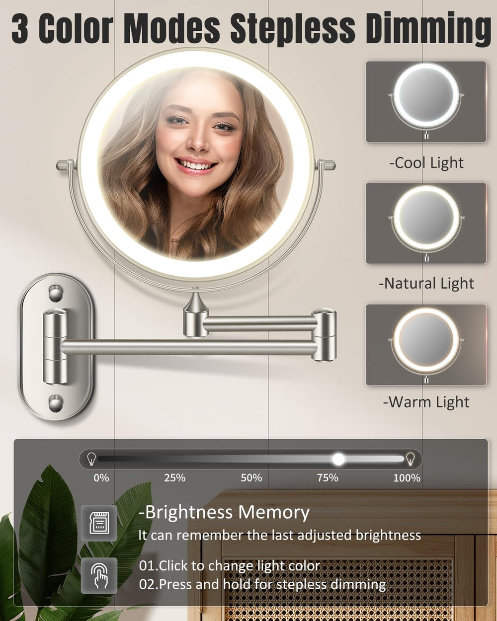 VFD 360 rotation feature enables viewing from multiple angles