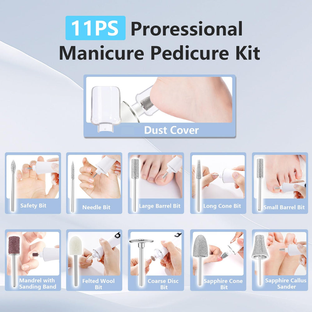 VFD 11-piece accessories kit for shaping and callus care