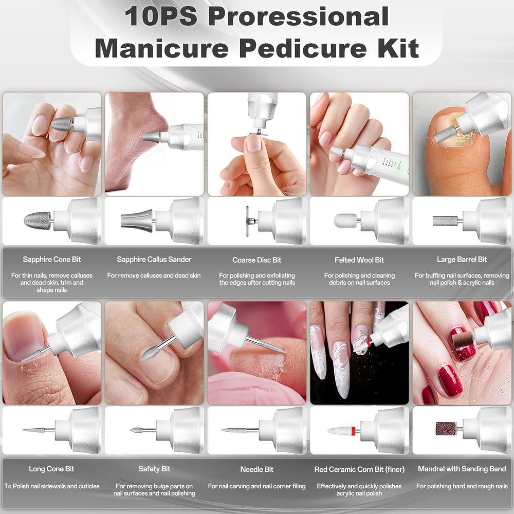 VFD nail drill with 5-speed settings suits thick and thin nails