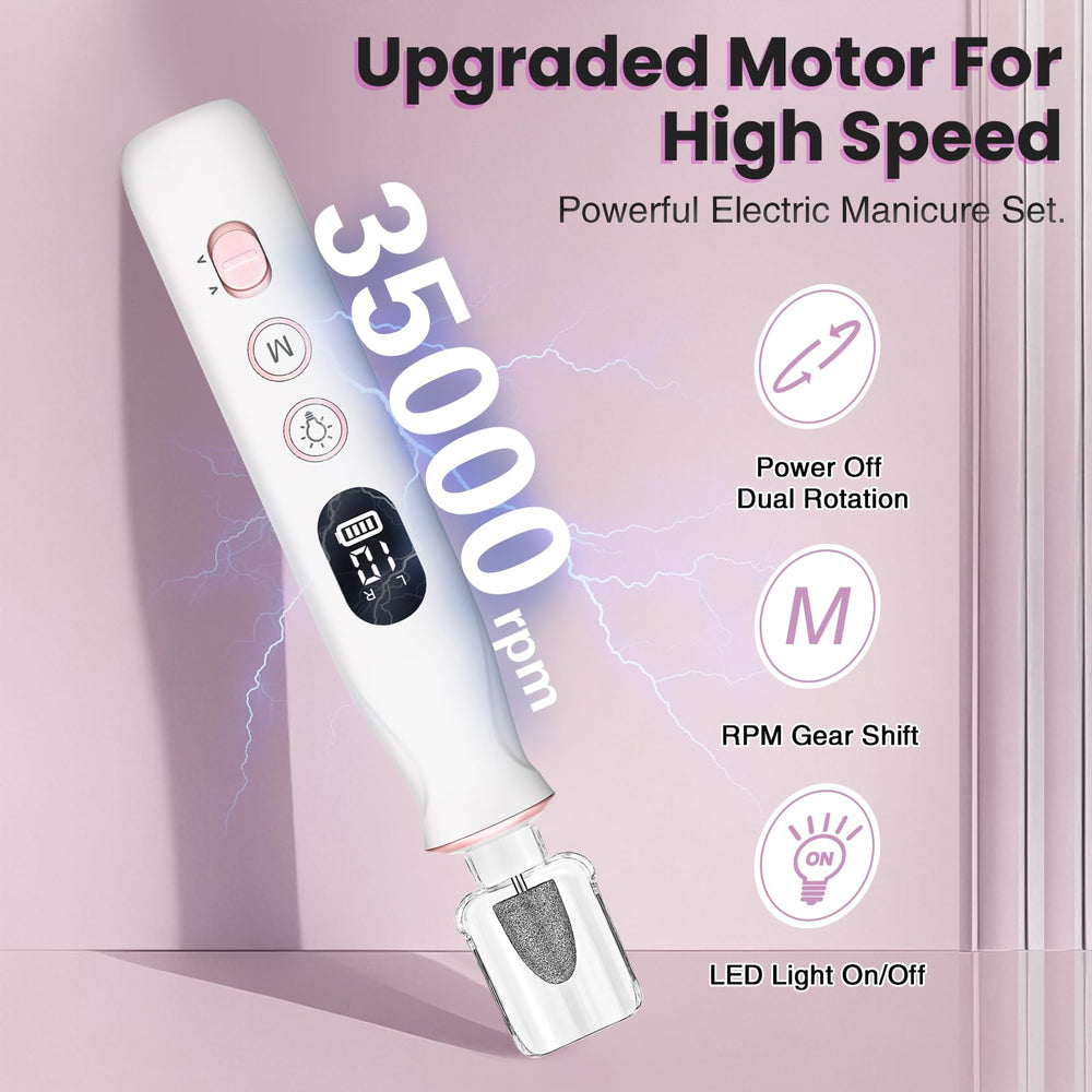VFD nail drill-controller-led-display shows speed clearly for precise sessions.
