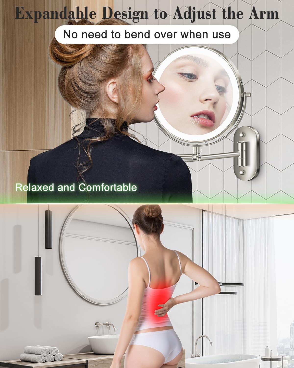 VFD premium metal frame resists moisture and rust in bathrooms