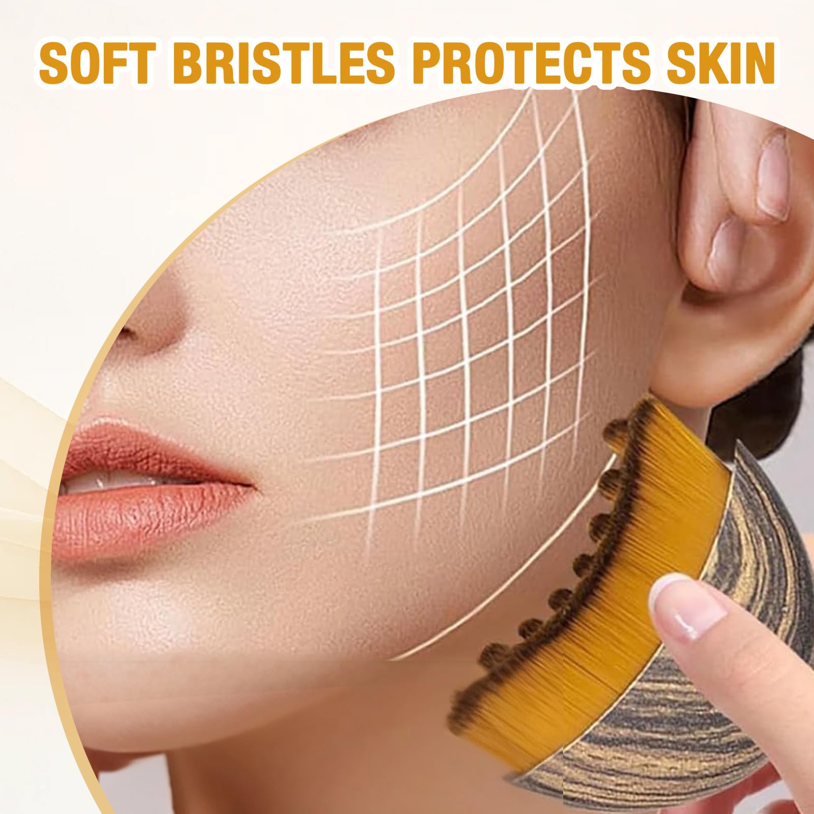 VFFWBB dry brush aiding skincare routine for smoother skin and radiant glow