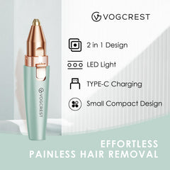 VG VOGCREST Trimmer with built-in LED for better visibility
