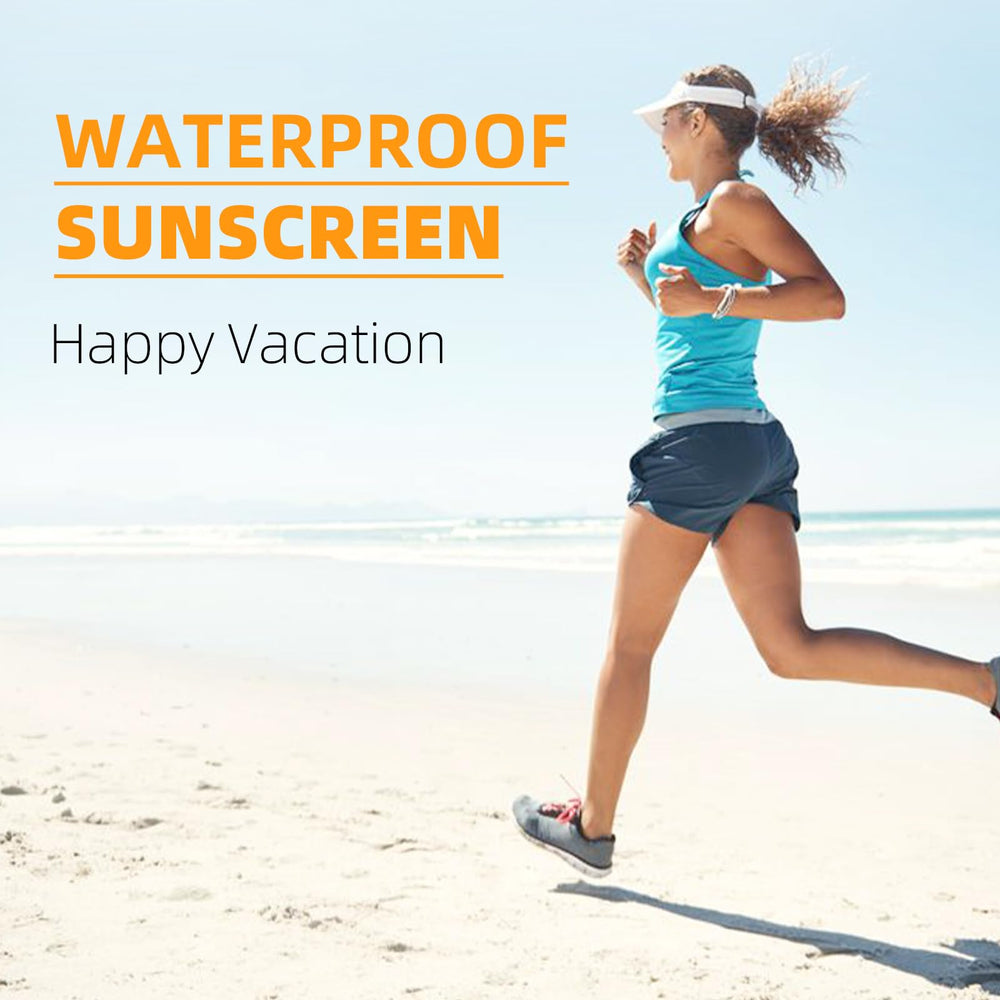 VGO Clear Face Sunscreen fragrance-free packaging highlights gentle formula.