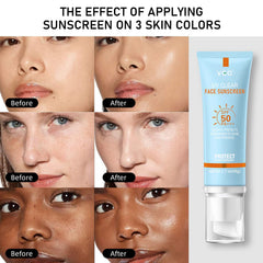 VGO Clear Face Sunscreen tinted swatch for everyday wear.