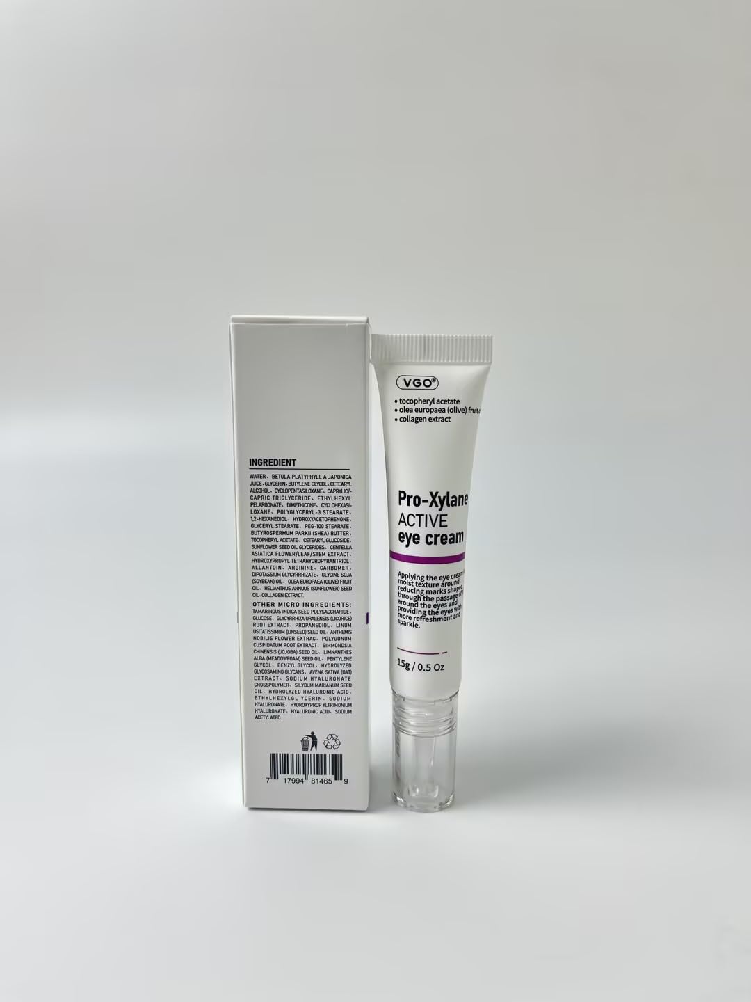 VGO Eye Cream recommended for daily morning and evening use.