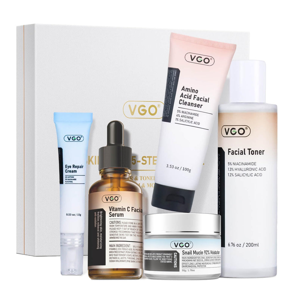 VGO gentle cleanser image shows foaming action for clean, hydrated skin.