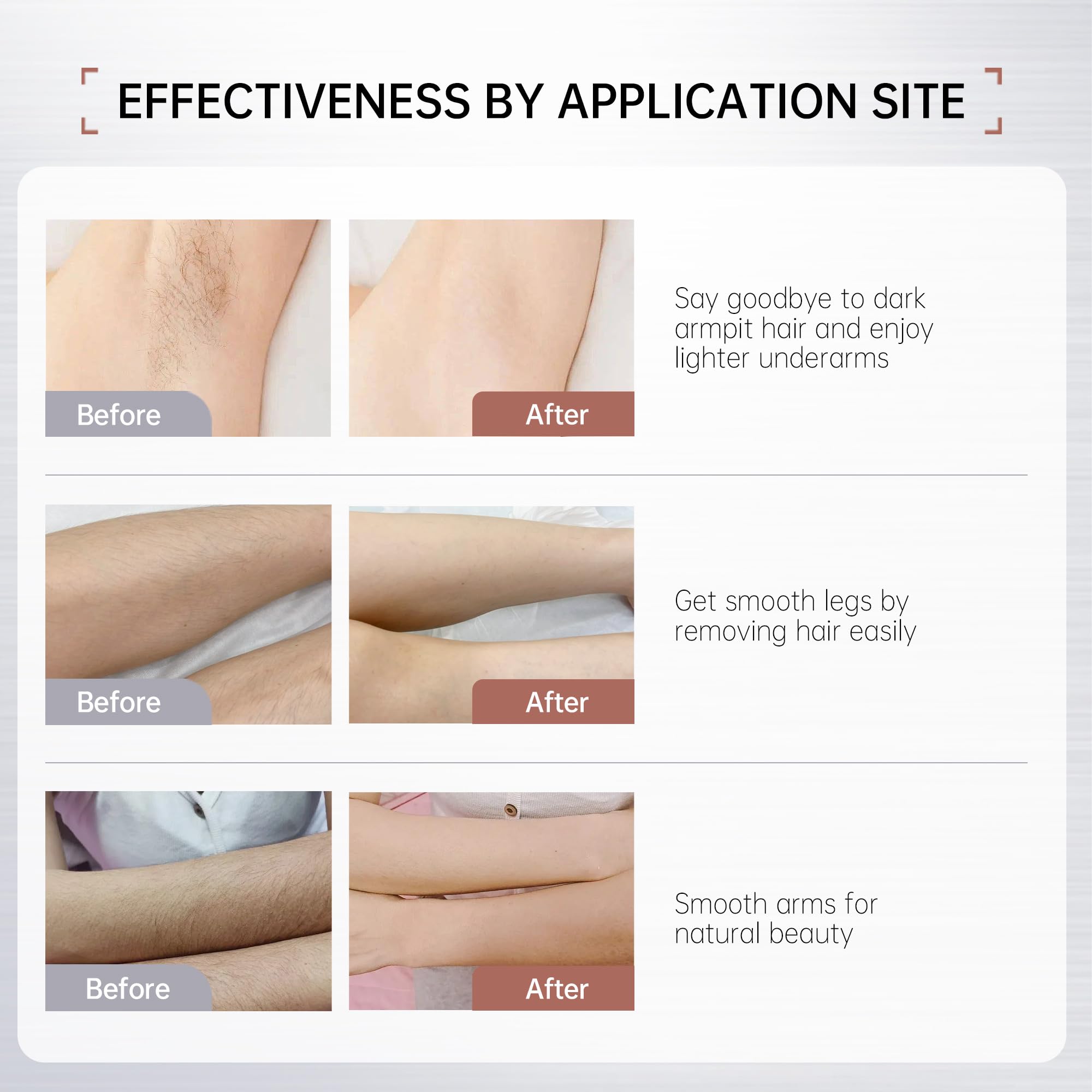 VGO Painless Bikini Gel bottle closeup highlighting fragrance-free formula