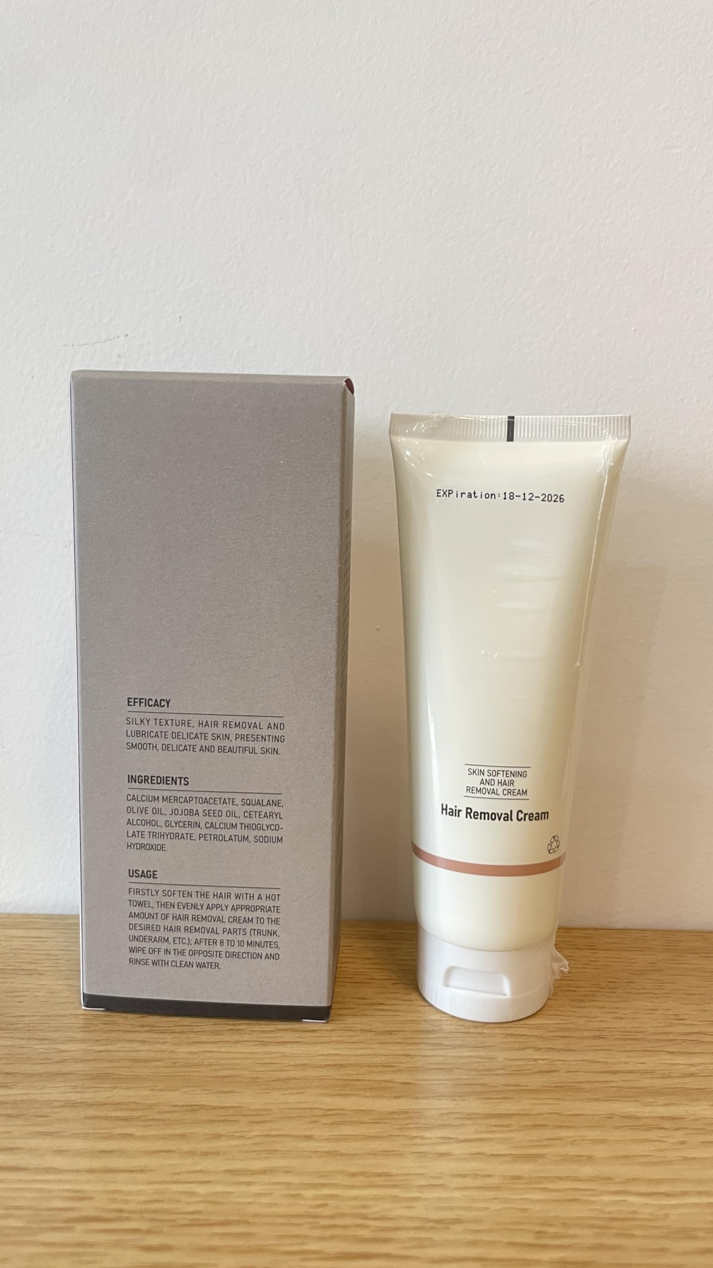 VGO Painless Bikini Gel fragrance-free label for sensitive users