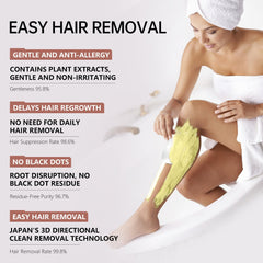 VGO Painless Bikini Gel texture swirl ready for even application