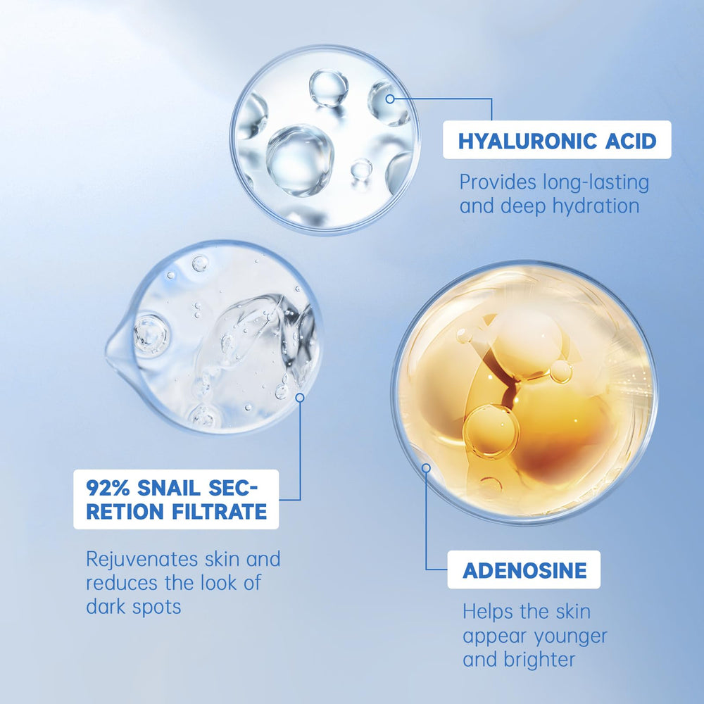 VGO snail mucin 92% closeup—rich texture suggesting potent elasticity support.