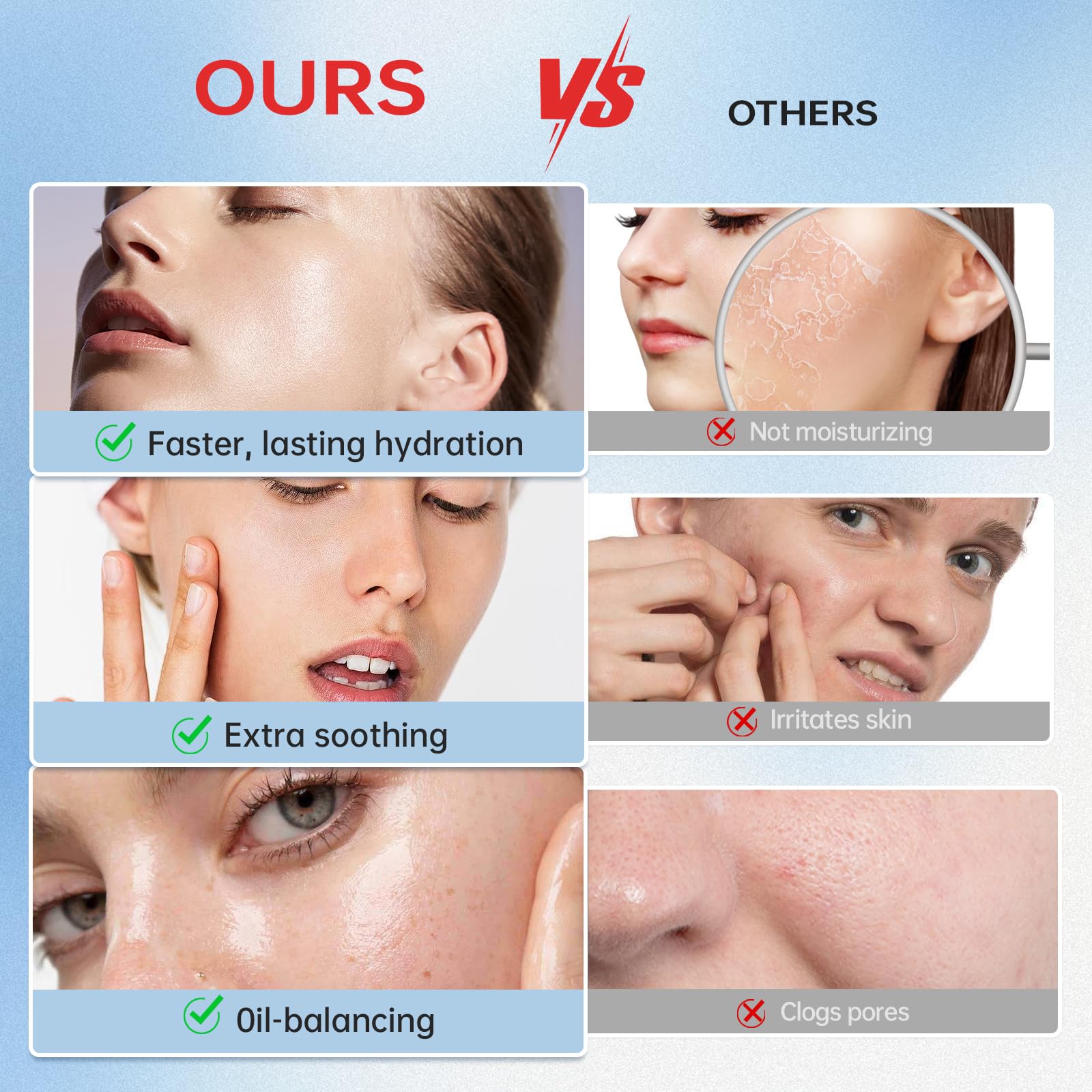 VGO snail mucin moisturizer fast absorption—quickly leaves skin feeling smooth and refreshed.