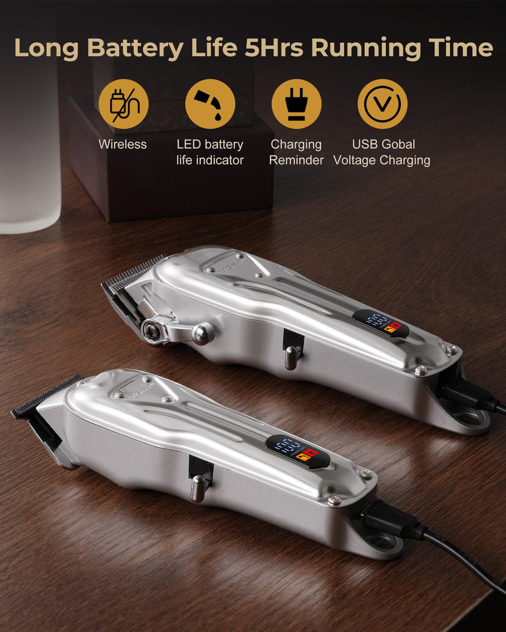 VGRPRO clipper guards set 3/6/9/12mm for tailored cuts.