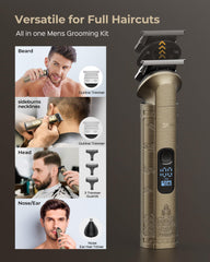 VGRPRO double-blade foil shaver delivers smooth, irritation-free finishes.