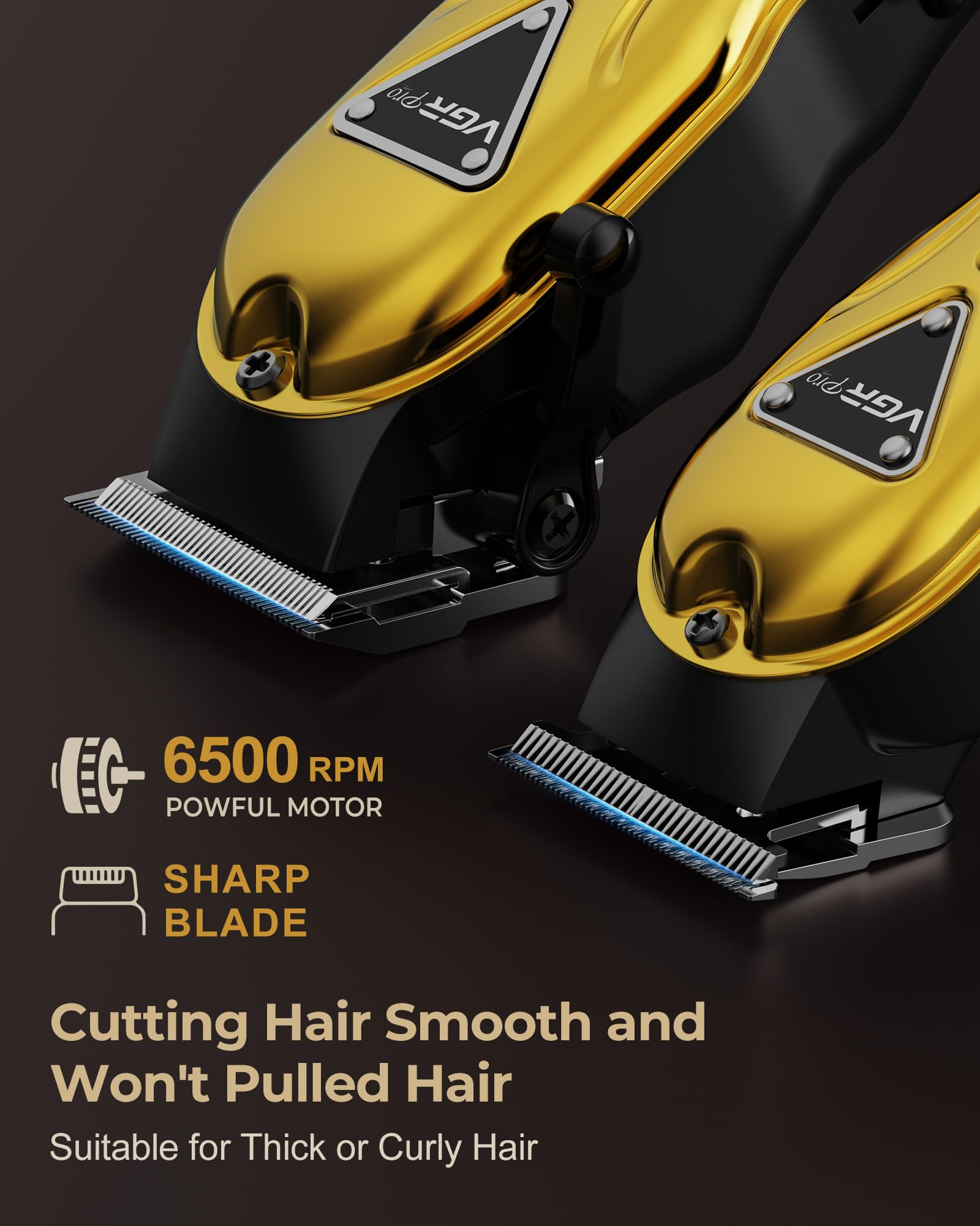 VGRPRO clippers in hand demonstrating easy grip and maneuverability
