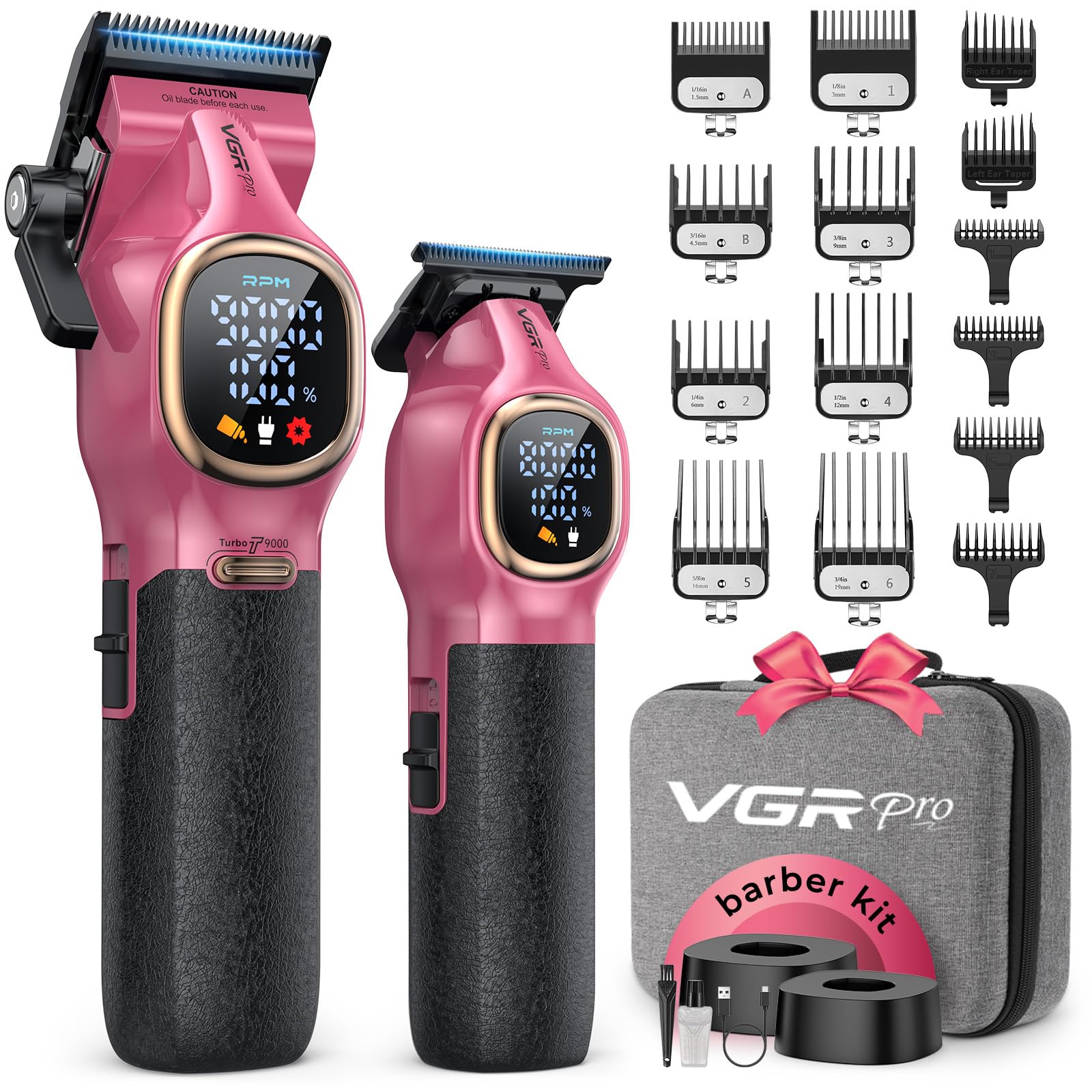 VGRPRO pro hair clippers blades DLC precision for ultra sharp cuts and smooth finish