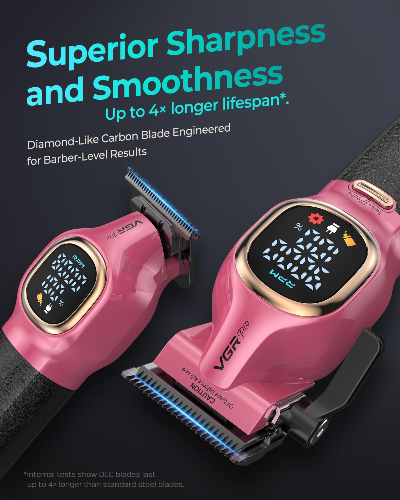 VGRPRO pro hair clippers fade lever adjustable for precise fades