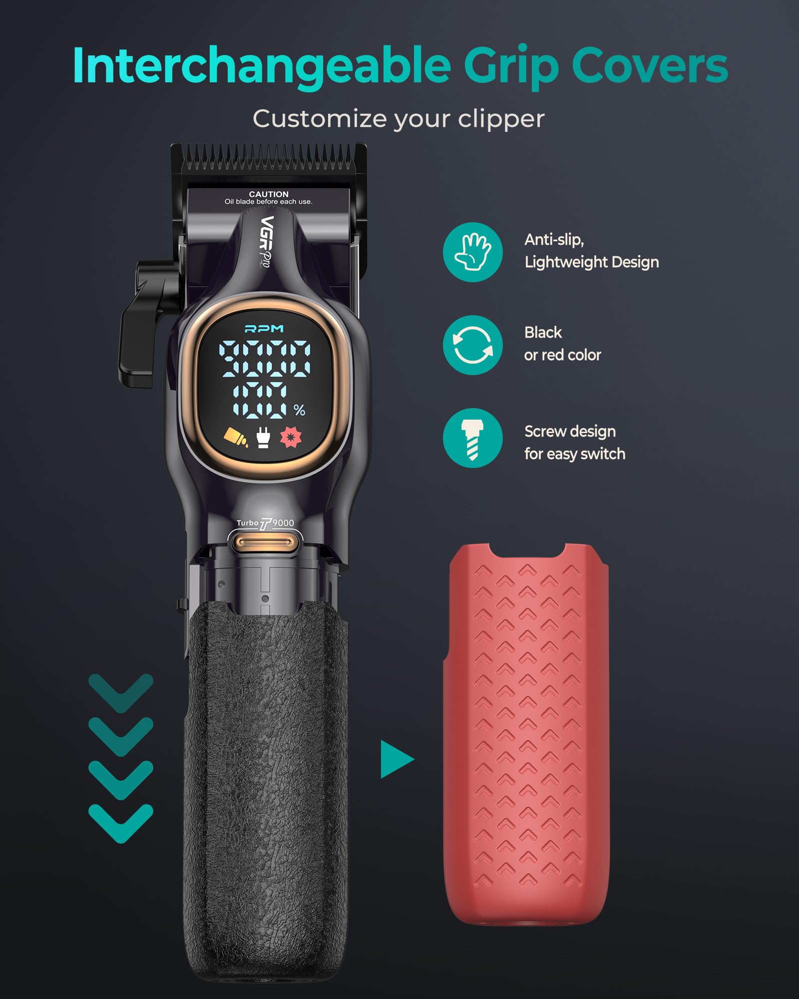 VGRPRO 70 dB silent mode for discreet home grooming.