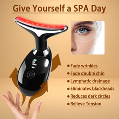 VGY 7-in-1 face massager curve-160-degrees fits contours for precise lifting