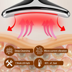 VGY 7-in-1 face massager side profile for targeted contouring and toning