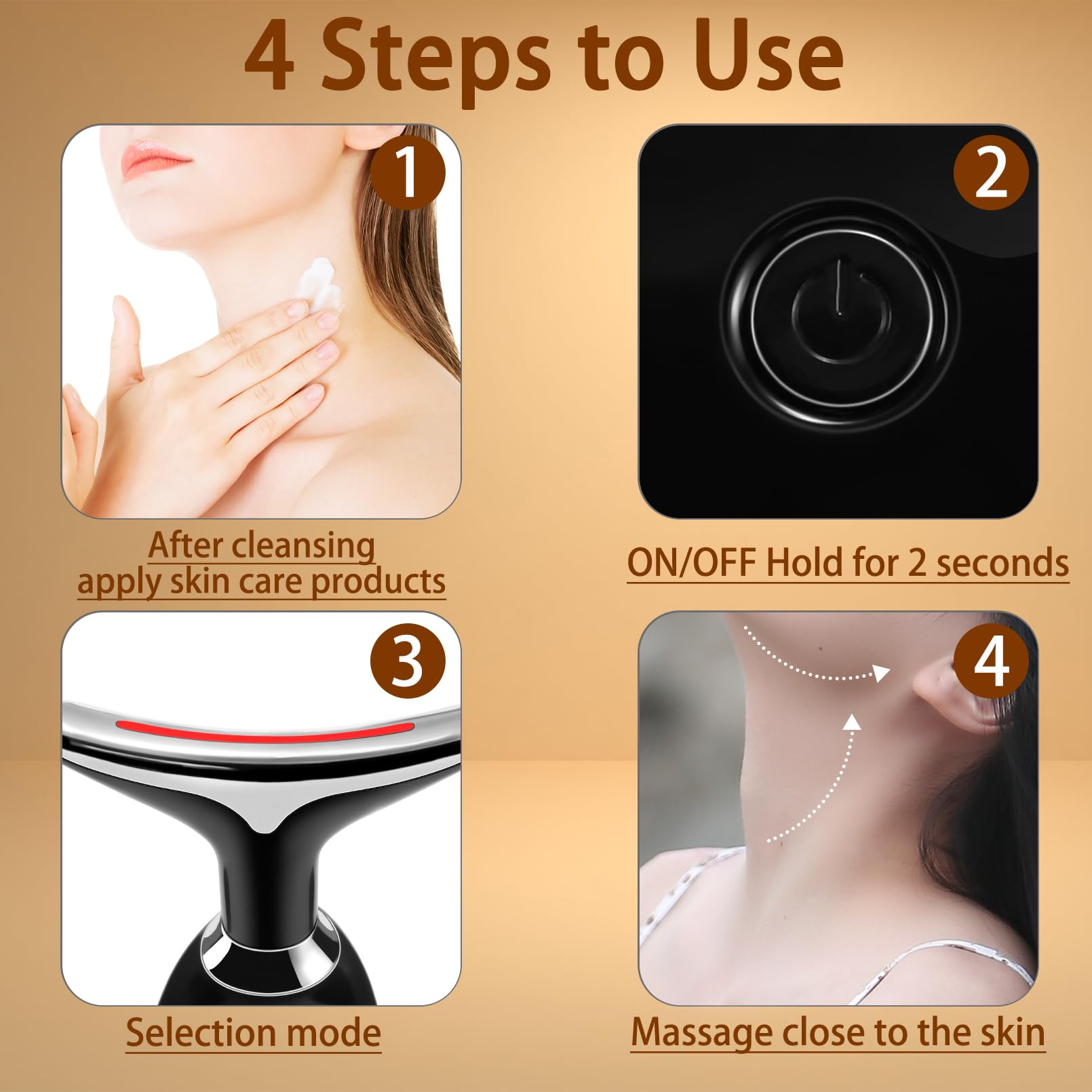 VGY 7-in-1 face massager travel-ready portable for on-the-go routines