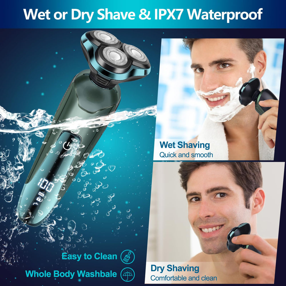 Viatia electric razor nose trimmer close-up for precise beard detailing
