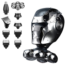 Viatia electric shaver bald head shown with sleek design for quick shaving