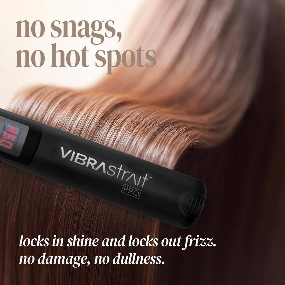 Vibrastrait Pro quick heat-up visual indicating fast styling readiness