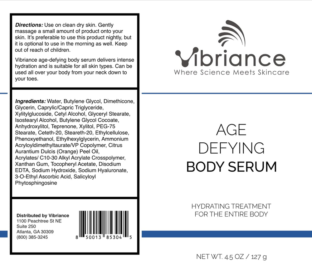 Vibriance Serum after-application glow on skin suggests lasting moisture.